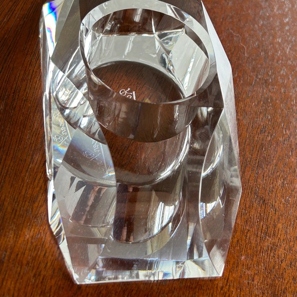 Rosenthal Crystal Votive Cut Half Round Candle Holder - Picture 10 of 12